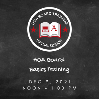 Virtual HOA Board Training Board Basics
