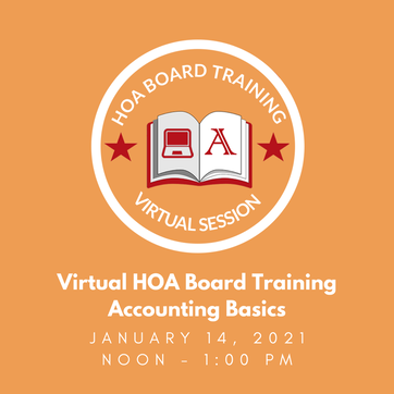 Virtual HOA Board Training Accounting Basics Cover
